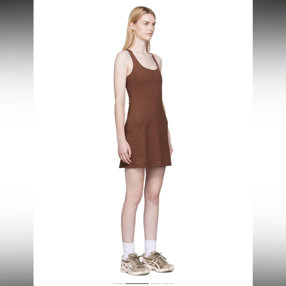 Girlfriend Collective Brown Paloma Dress